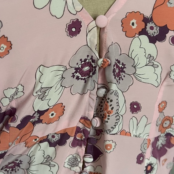 For Love & Lemons Floral Mini Dress Size Small - Picture 2 of 4